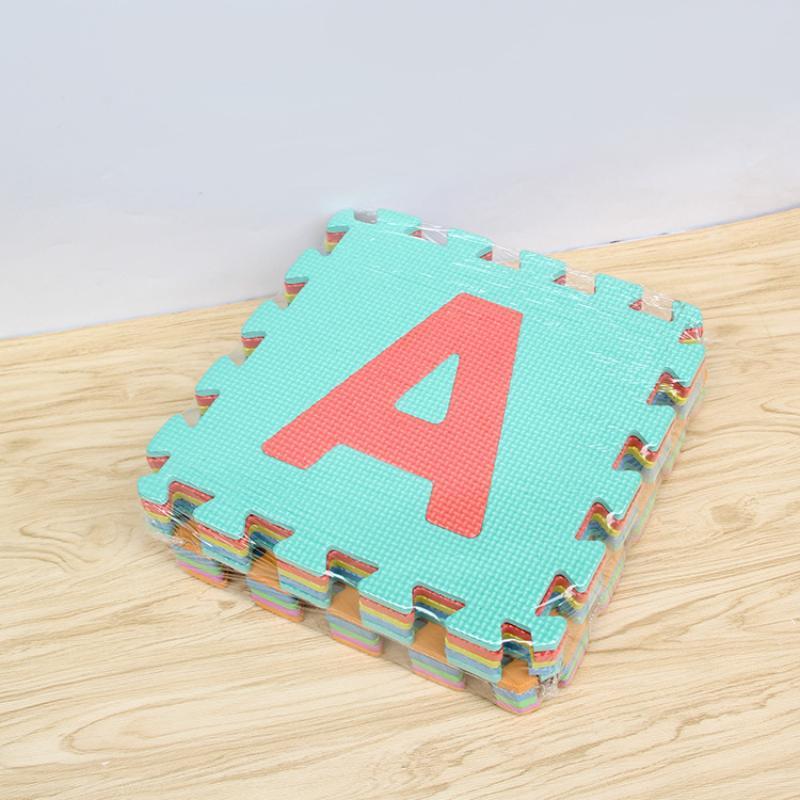 Number Puzzle Foam - แผ่นรองคลานสำหรับเด็กเล็ก ทำจากโฟม PE ปลอดสารพิษ พร้อมลวดลายตัวอักษรและตัวเลขเพื่อการเรียนรู้