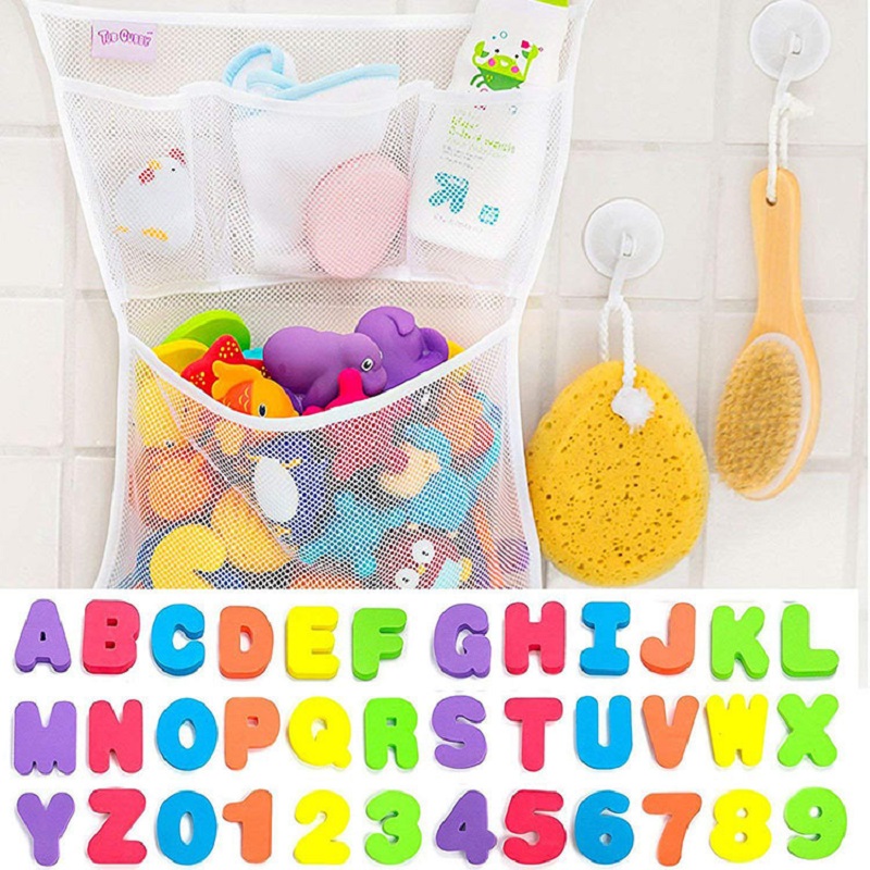 Number Puzzle Foam - ของเล่นอาบน้ำสำหรับเด็ก ตัวต่อจิ๊กซอว์ตัวอักษรและตัวเลข EVA ของเล่นเสริมพัฒนาการสำหรับเด็กอนุบาล ของเล่นตัวเลขสำหรับห้องน้ำ ของเล่นเสริมการเรียนรู้สำหรับเด็กเล็ก