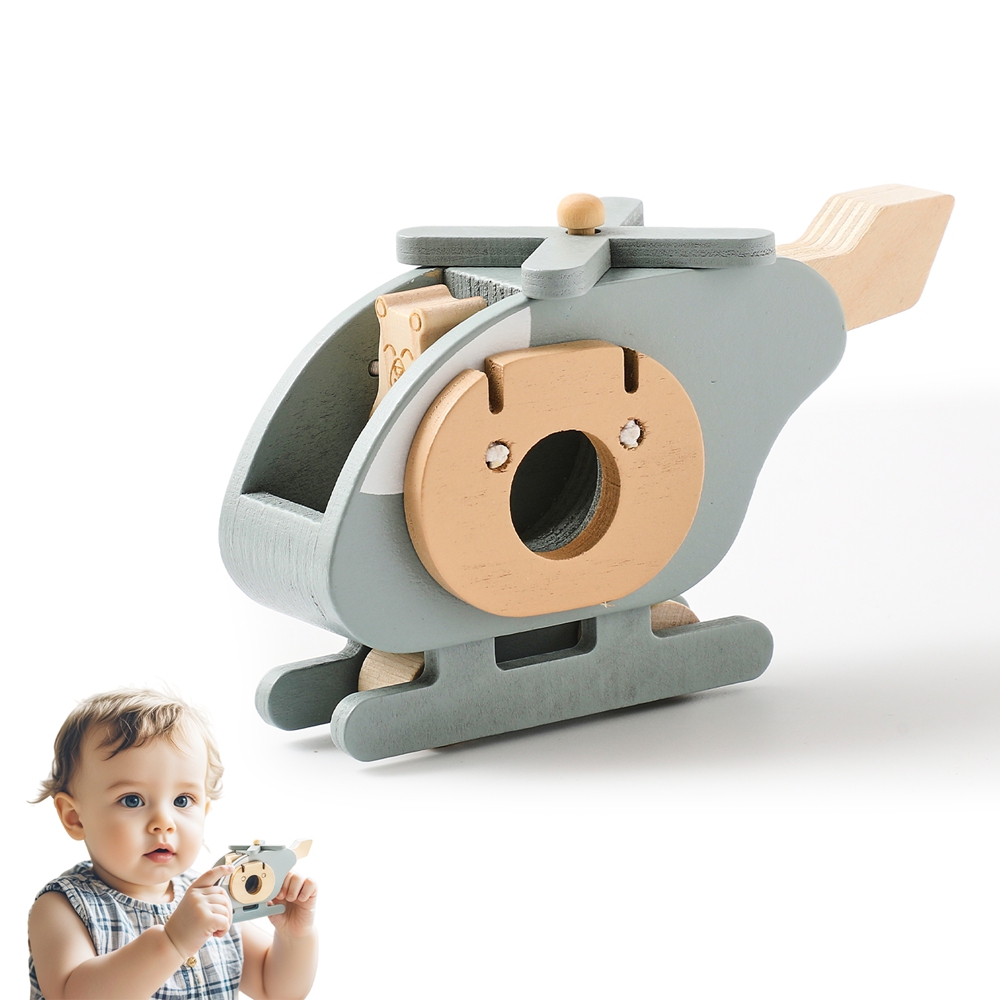 Kids Education Music - มอนเตสซอรี่ของเล่นเด็กเกมการศึกษาสำหรับเด็กของเล่นเครื่องบินไม้สำหรับ 1 ถึง 2 ปีเด็กเครื่องบินสีฟ้ามอนเตสซอรี่เกมสร้างสรรค์