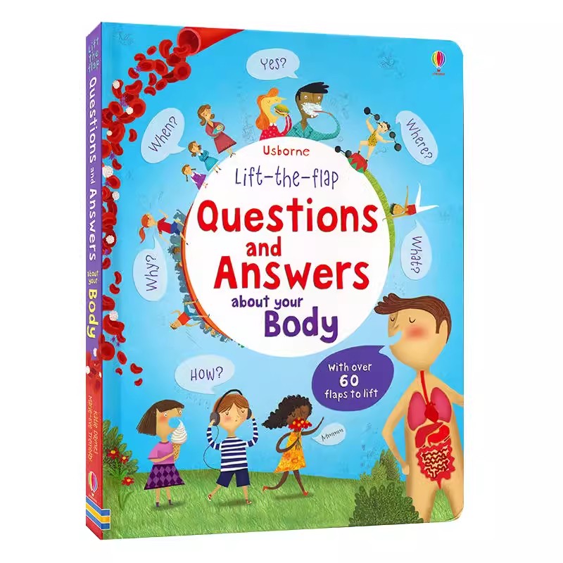 Kids Education Questions - หนังสือภาพภาษาอังกฤษสำหรับเด็กเรียนรู้ Buku bacaan เกี่ยวกับร่างกายของคุณ