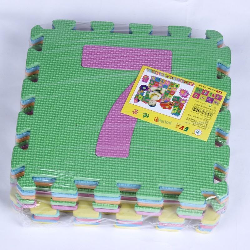Number Puzzle Foam - แผ่นรองคลานสำหรับเด็กเล่น ทำจากโฟม PE ปลอดสารพิษ ลายตัวอักษรและตัวเลขเพื่อการศึกษา เหมาะสำหรับเด็กวัยคลานและกิจกรรมในห้องเด็กเล่น