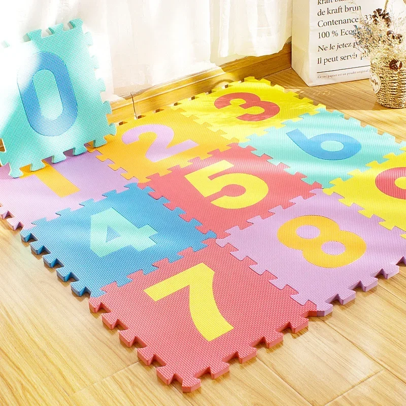แผ่นรองคลานเด็ก แผ่นปูพื้นโฟม  - Number Puzzle Foam บทวิจารณ์และราคา