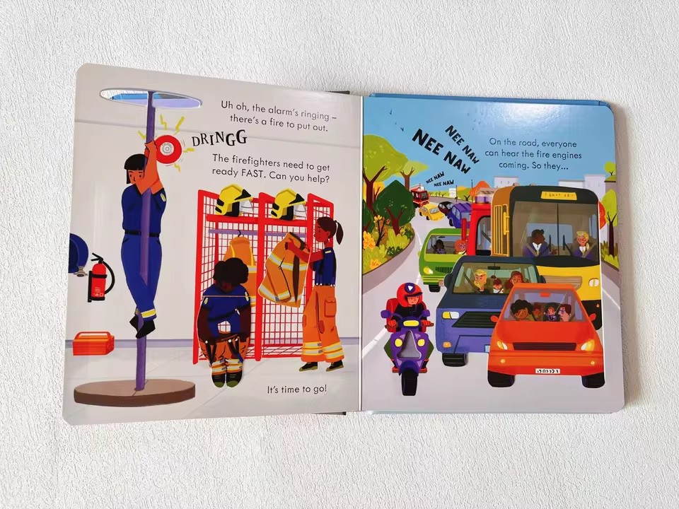 Usborne Peep Inside How A Fire - English Kids Education บทวิจารณ์และราคา