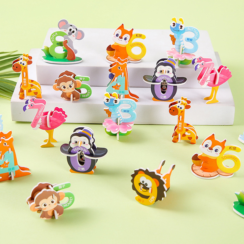 20 ชิ้นการ์ตูนสัตว์โฟมปริศนา 3 - Number Puzzle Foam บทวิจารณ์และราคา