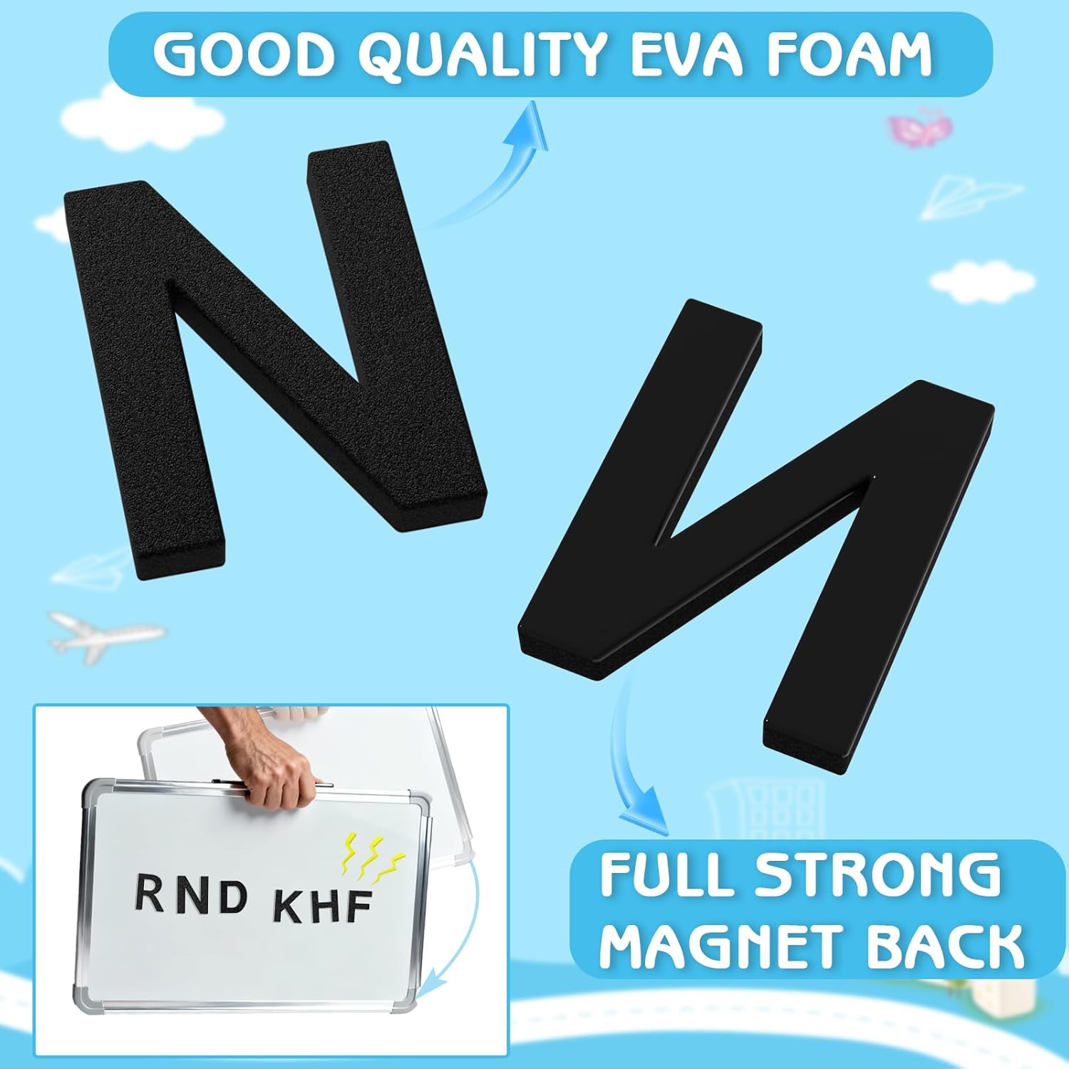 ตัวอักษรแม่เหล็กตกแต่ง EVA 160 - Magnetic Letter Board บทวิจารณ์และราคา