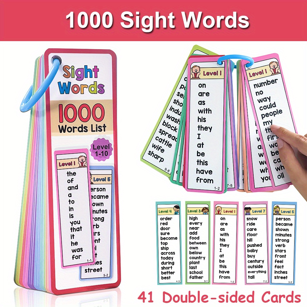 1000 Sight Words แฟลชการ์ดสําห - Kids Education Card บทวิจารณ์และราคา