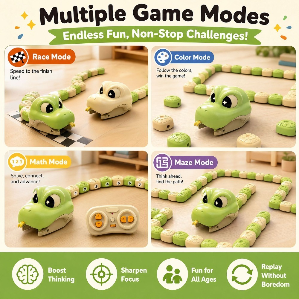 ของเล่นงูแม่เหล็กควบคุมระยะไกล - Kids Educational Gadget บทวิจารณ์และราคา