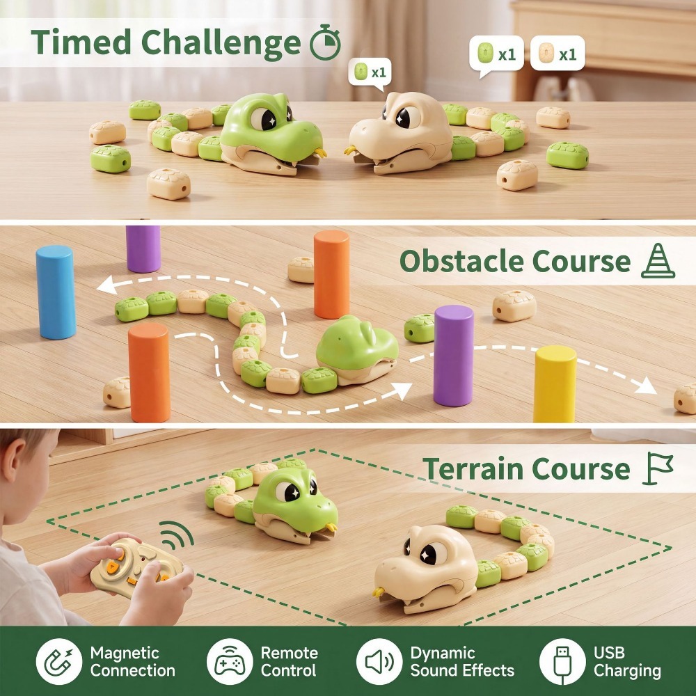 ของเล่นงูแม่เหล็กควบคุมระยะไกล - Kids Educational Gadget บทวิจารณ์และราคา