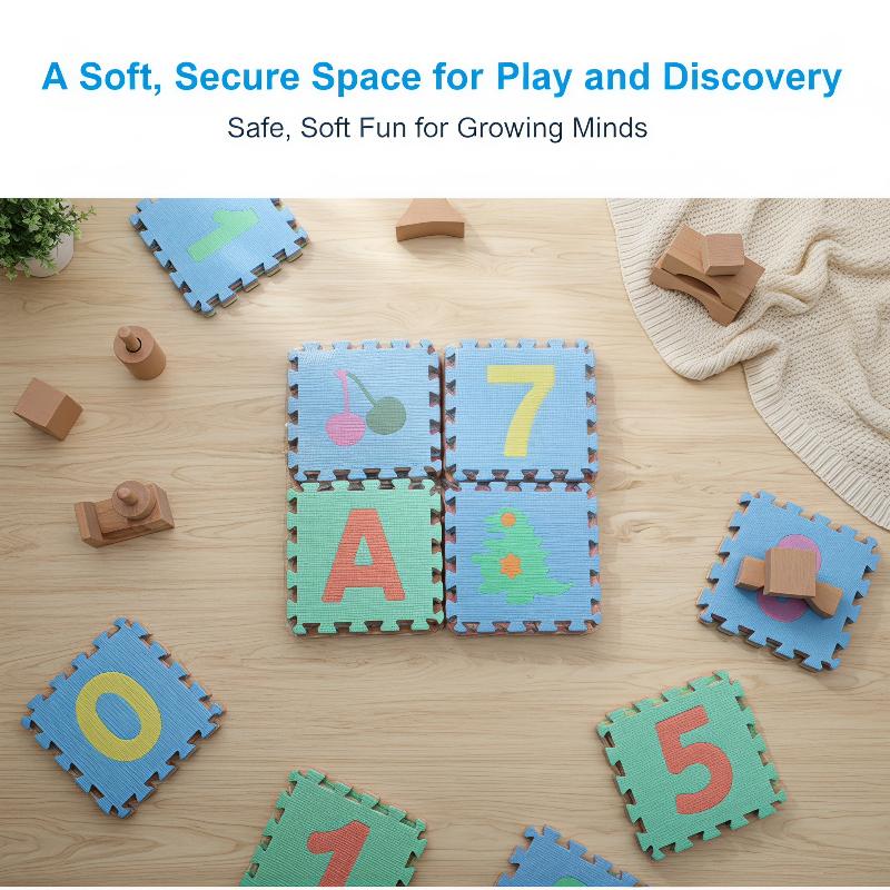 แผ่นรองคลานโฟม PE แบบต่อกัน 1  - Number Puzzle Foam บทวิจารณ์และราคา