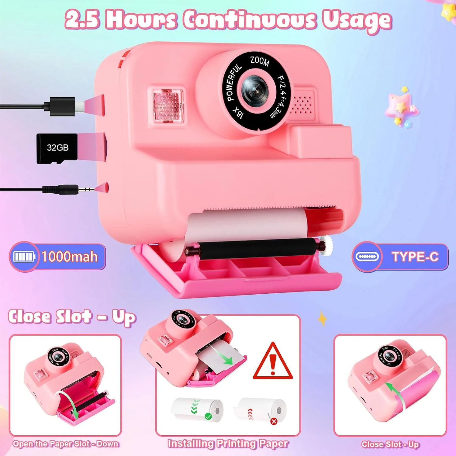 newInstant พิมพ์กล้อง 32G การ์ - Kids Physical Education Videos บทวิจารณ์และราคา