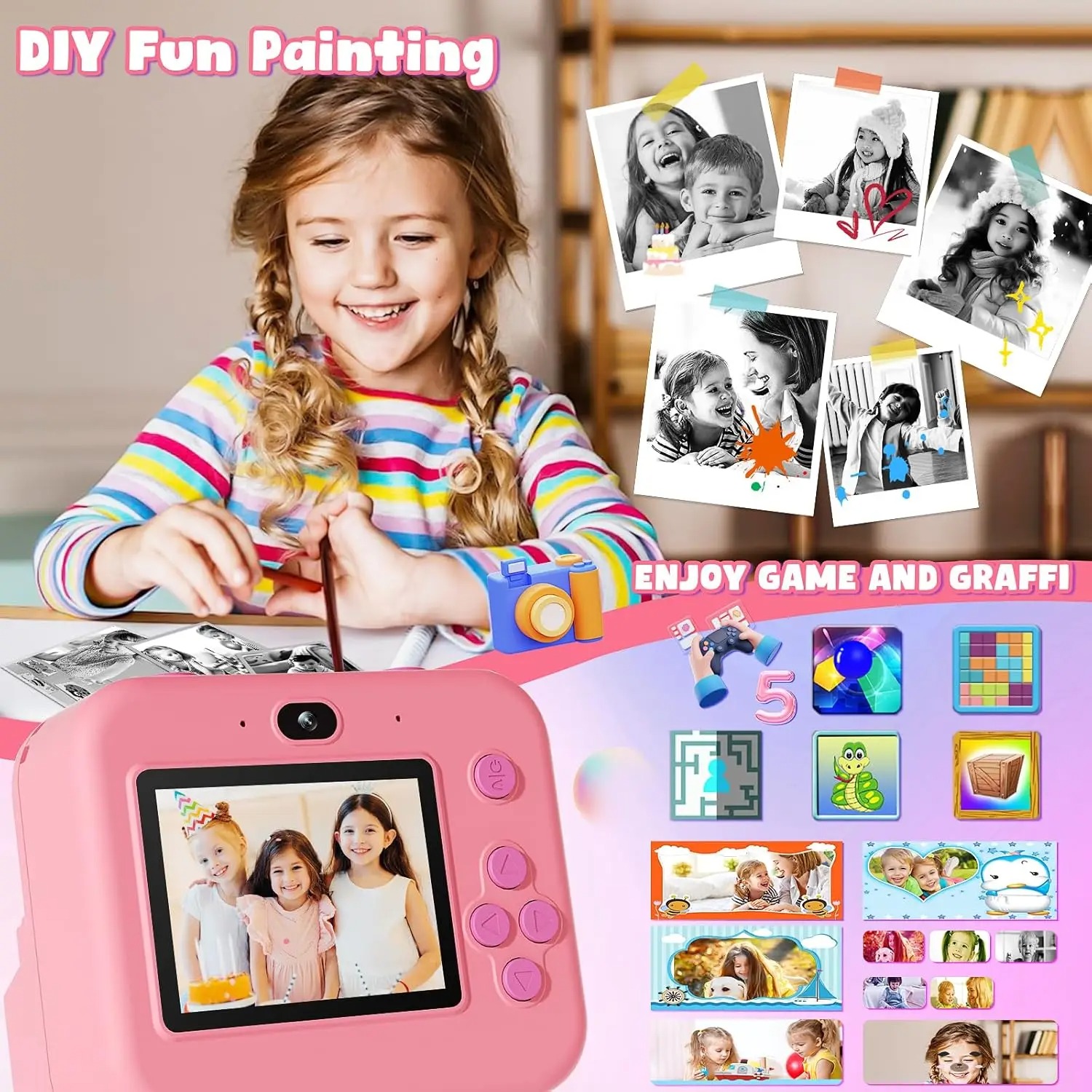 newInstant พิมพ์กล้อง 32G การ์ - Kids Physical Education Videos บทวิจารณ์และราคา
