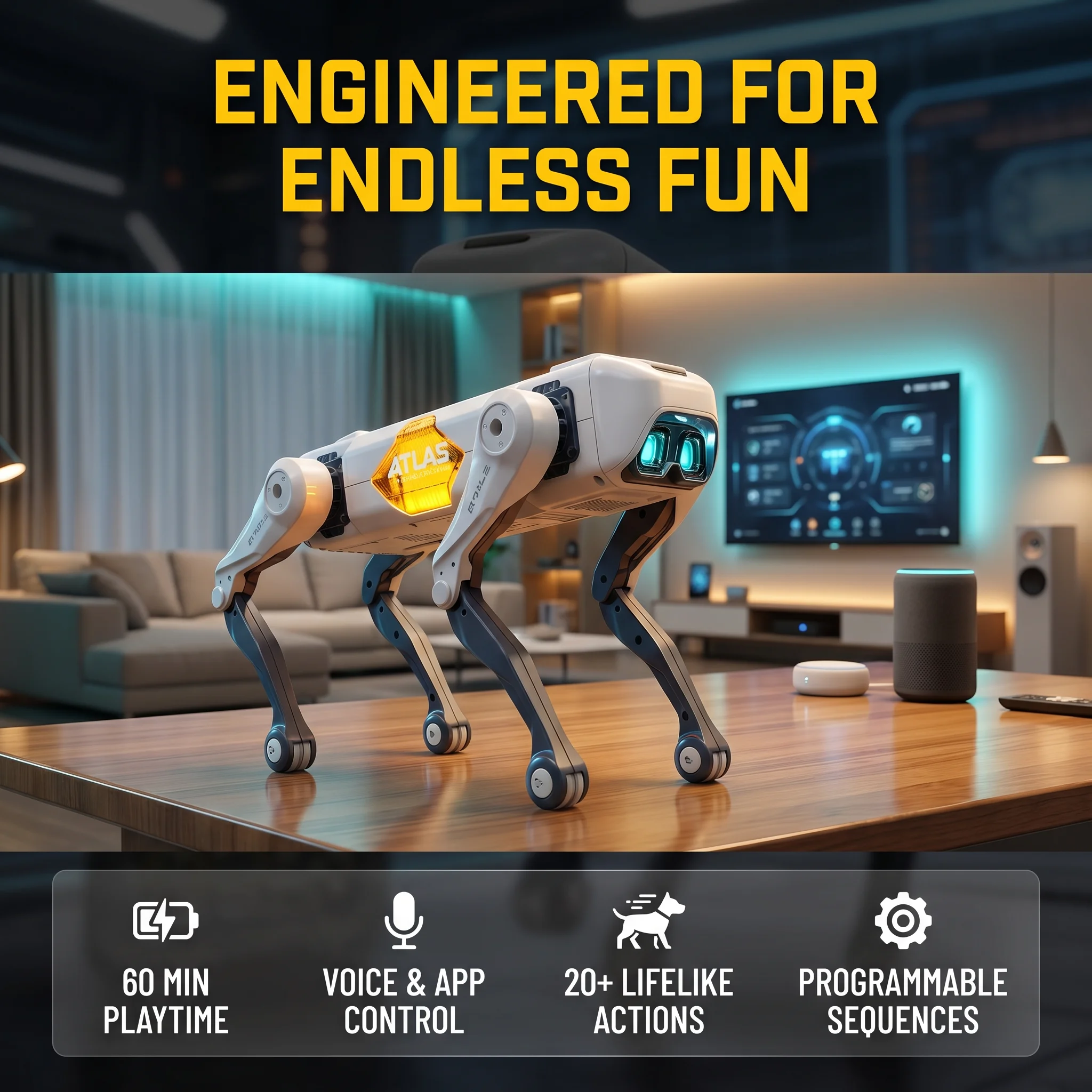 หุ่นยนต์สุนัขอัจฉริยะ AI ควบคุ - Kids Education Free App บทวิจารณ์และราคา